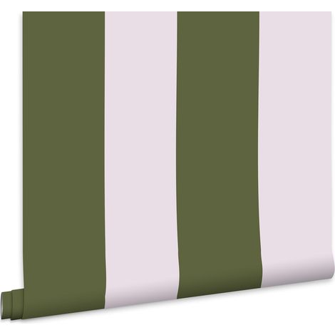 Joules Vliestapete Harborough Stripe Olive Green 10mx52cm