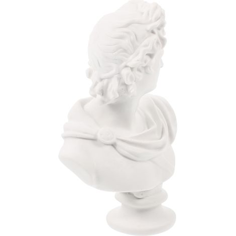 Statue De Buste Apollon Petite Taille en Résine Décor Mythologique pour Maison Bureau Décoration Intérieure (1/5)