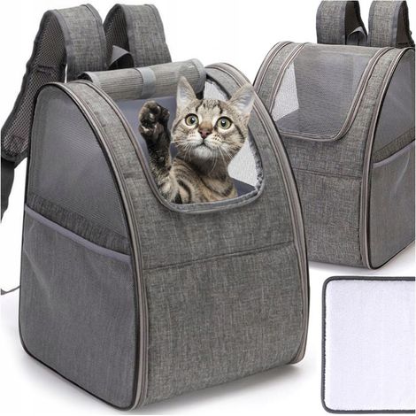 Mochila transportadora de viaje para gatos, perros y otras mascotas.