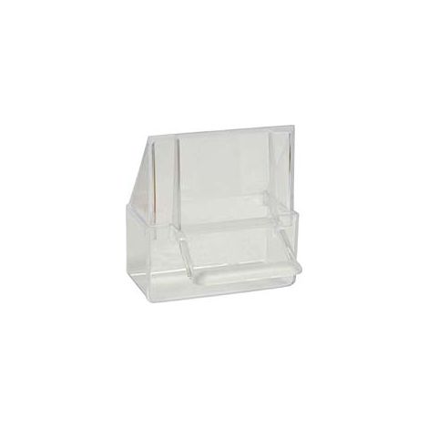 MANGIATOIA ESTERNA PER GABBIA UCCELLI- - cm.7x4x8h. - 6 pezzi