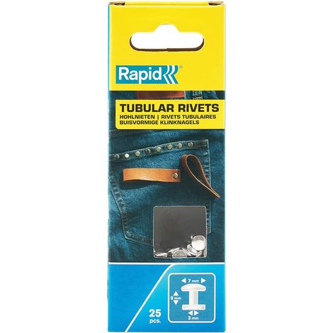 RAPID - Rivets Tubulaires - 379mm, fixation solide entre les matériaux, lien durable - Sachet de 25 - (5000414) (1/5)