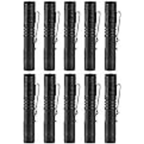 Torche stylo LED Mini torche de camping torche de camping étanche 10 pièces (sans batterie)
