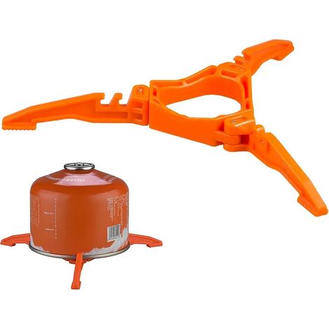Support de base pliable pour réchaud à gaz de camping portable, étagère pour bouteille de gaz, support pour cartouche, trépied, outils pour réchauds de cuisine portables (1/4)