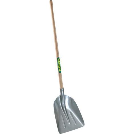 Leborgne – Pelle aluminium légère 33cm – Manche bois certifié PEFC – Épaisseur 2,0mm pour meilleure résistance – Pour neige et sable (1/5)