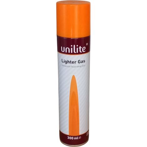 Gas butano unilite per ricarica accendini 300 ml universale