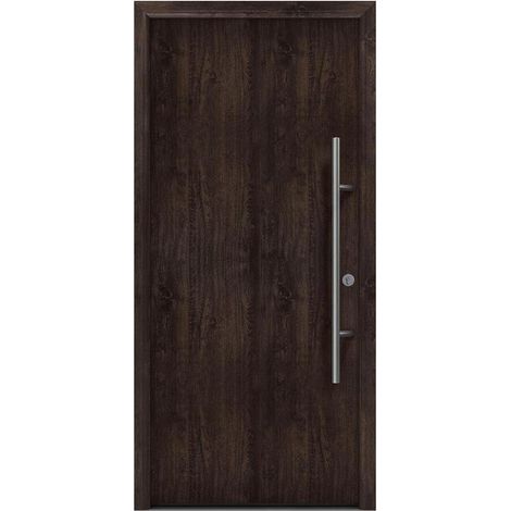 Hörmann Ecostar Haustür "ISOPRO Secur IPS 010", night oak, 110 x 210 cm (B x H), DIN Rechts