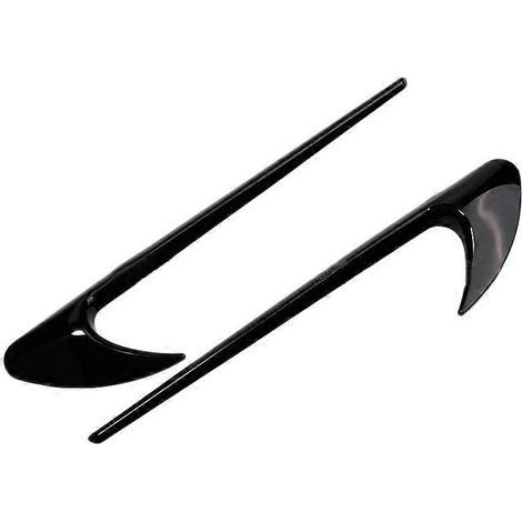 Kit de garniture d'aile latérale en deux parties compatible avec les Mercedes Classe E W213 et Classe C W205 modifiées en E63SA, noir. (1/5)