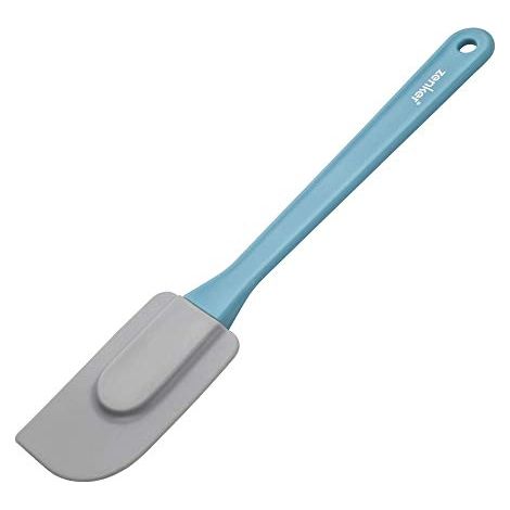 Fackelmann ZENKER Spatola Grande per Dolci in Silicone con Manico in PP Resistente Fino a 230° Linea Candy (Colore: Azzurro, Rosa), quantità: 1 Pezzo, Multicolore, 26,5 x 5 cm (1/4)