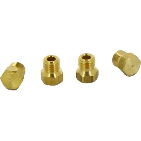 Kit injecteurs gaz butane 900378 pour Cuisinière AYA, CONTINENTAL EDISON, DAV, DOMEOS, FAR, FRIONOR, HARROW, OCEANIC, PROLINE, SOGELUX, TECHNICAL, TELEFUNKEN, VALBERG, WALTHAM, WESTLINE (1/2)