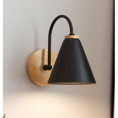 Pr Wooden Wall Lights, Modern Reading Lamp, Minimalist Bedside Lamp, Vintage Indoor Wall Lamp, Art Deco Wall Light, Loft, Bedroom, Living Room, Office, Staircase, Lighting (1/4)