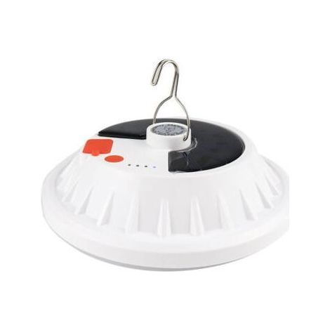 PA Lampe de Camping Solaire LED Rechargeable par USB avec Télécommande, 5 Modes Lumière de Tente IPX7 Étanche Lampe de Camping (1/5)