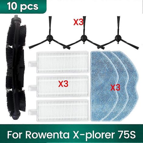 Accessoires compatibles avec les séries X-Plorer 75S RR8577WH et 75 S+ RR8587WH : brosses, filtres HEPA, chiffons de nettoyage, etc. (1/5)