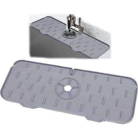 Tapis De Robinet, Tapis pour Robinet De Cuisine, Tapis Absorbant pour Robine, La Protection Anti-éclaboussures pour évier de Cuisine Protège Les Comptoirs de Salle de Bain