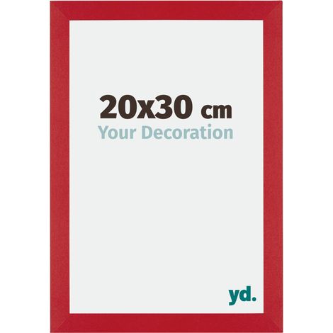 yd. - Cadre photo 20x30 - Rouge - MDF - Mura
