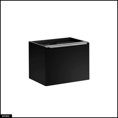 Meuble sous vasque - 60 cm - 2 tiroirs - BOLD BLACK (1/5)