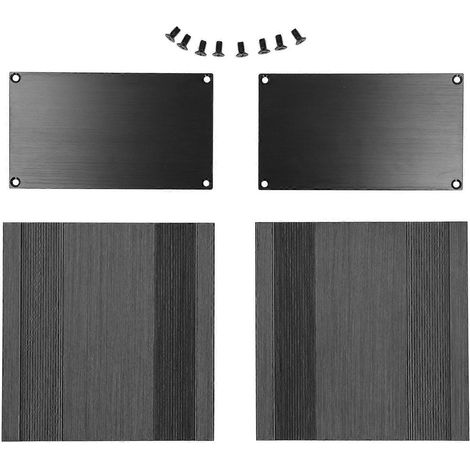 Gehäuse aus Aluminiumlegierung für HiFi-Röhrenverstärker, gebürstetes Schwarz, 82,2 x 145 x 150 mm