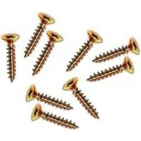 CONFEZIONE 50 PEZZI - VITI OTTONATE PERCERNIERE A METRAGGIO Ø2,5X16MM