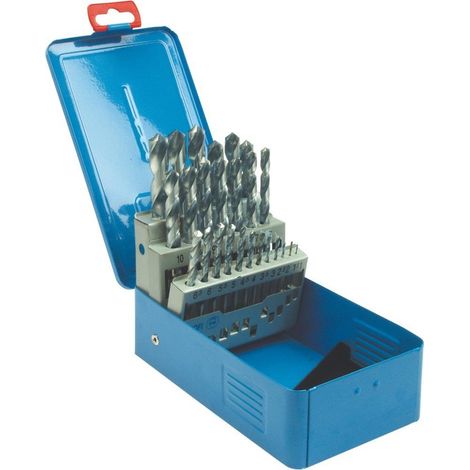 PTG Präzisionstechnik PTG Spiralbohrer-Satz Satz DIN 338 N HSS-G, geschliffen, 1,0-10,0 mm 19-tlg. (1/5)