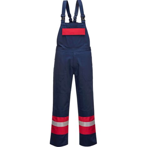Peto de trabajo Bizflame Plus para empresas offshore y soldadura FR57 L Azul Marino
