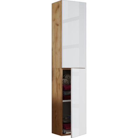 Muebles de baño Armario alto Armario de baño Lendas 150x33x22 - VCM