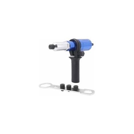 Adaptateur Riveteuse Kit d'adaptateur de Pistolet à Riveter pour Perceuse électrique sans Fil, Pistolet à Riveter électrique Rivetage Outil Bleu (1/5)