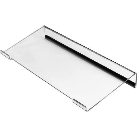 Support de clavier en acrylique, support de clavier incliné, support ergonomique pour clavier d'ordinateur, rehausseur de clavier confortable, pour la maison et le bureau – Noir (1/5)