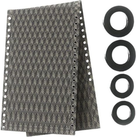 Tela de repuesto universal para sillones reclinables y fundas elásticas para sillas, 43 x 160 cm (estampado de rombos) (1/4)