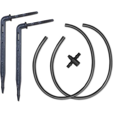 KIT Goutteur flèche, coudé avec adaptateur bidirectionnel (Lot de 10)