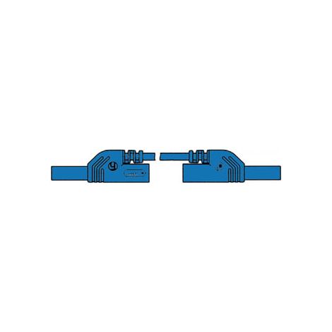 Cordón de medición Isole 4 mm 25 cm con Reprise – azul (mlb-sh/WS 25/1) (1/3)