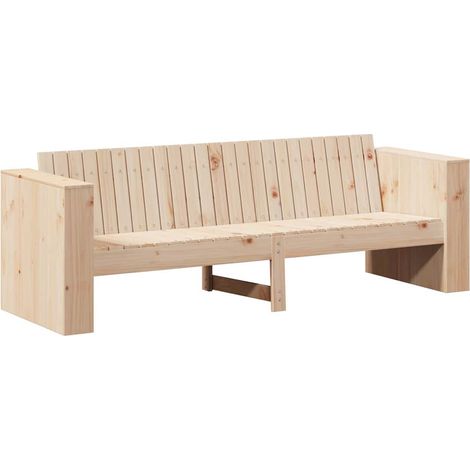 Maison Exclusive - Garten-Sofa Natur 185,5 x 60 x 62 cm Massives
