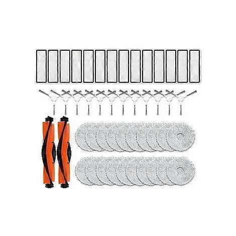 Für Omni 2 C102CN, B101CN, B116, BB116CN, X10+, X20+ Plus Ersatzteile: Haupt- und Seitenbürste, Filter, Wischmopp.