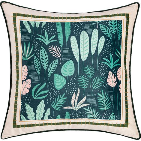 MINKUROW Fodere per Cuscini 25x25cm Fodere per Cuscini Decorativi per la casa Fodere per Cuscini Quadrati, Federe per Cuscini in Lino per Divano Camera da Letto Auto, 2 Pezzi Verde 3 (1/5)