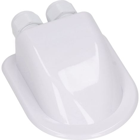 Boîte de jonction étanche ABS pour panneaux solaires, double entrée pour installation électrique extérieure, couleur blanche (1/5)