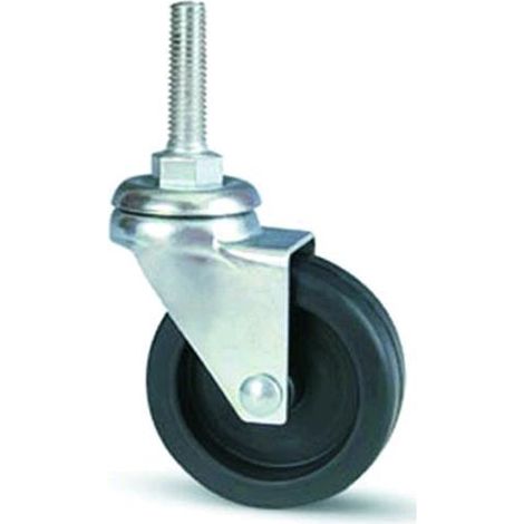Ruote A Forcella In Acciaio Perno Filetto 8Ma Mm. 40X17 Cf.20Pz