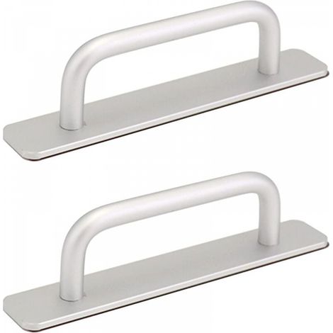 2 Poignées Porte Grange Acier Inox 160mm E (1/5)