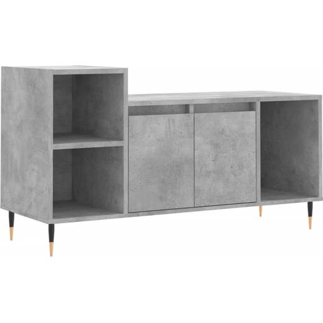 Mobile TV multimediale scaffale TV credenza TV sala da pranzo soggiorno camera da letto 100 x 35 x 55 cm legno ingegnerizzato grigio 020025515