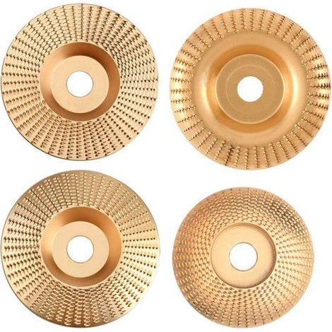 Disques de meulage en carbure de tungstène pour bois, 4 modèles, pour meuleuses d'angle 115 mm / 125 mm, façonnage, meulage, coupe (1/5)