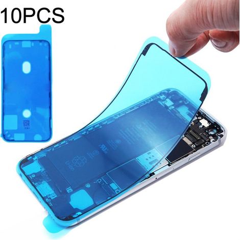 Pack of 10 adhesive sheets for iPhone 12 Mini LCD screen front frame. (1/4)