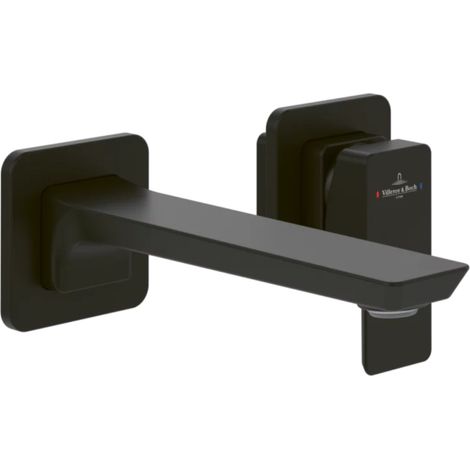 Mezclador de lavabo de pared VILLEROY ET BOCH Subway 3.0 Negro mate