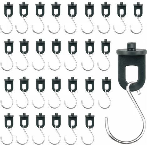 50pcs Greenhouse Fixing Clip + 50pcs S-shaped Hook, Greenhouse Clip, Plant Accessories, Greenhouse Clip, Plant Support (1/5)