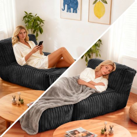 Chaise longue basse — Canapé-lit 2-en-1 polyvalent, adapté à divers environnements