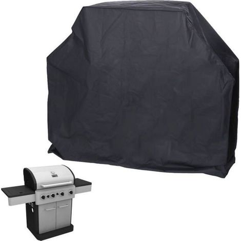 1-teilige Grillabdeckung, wasserdicht und UV-beständig, aus biologisch abbaubarem PE, schwarz, 173 x 65 x 115 cm, für den Außenbereich geeignet (1/5)
