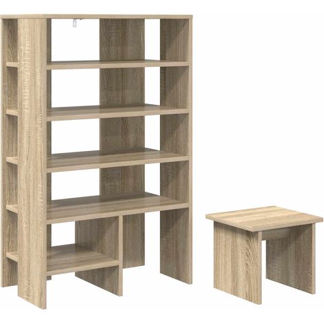 Maison Exclusive - Armario Zapatero 2 pcs Roble Sonoma Madera de