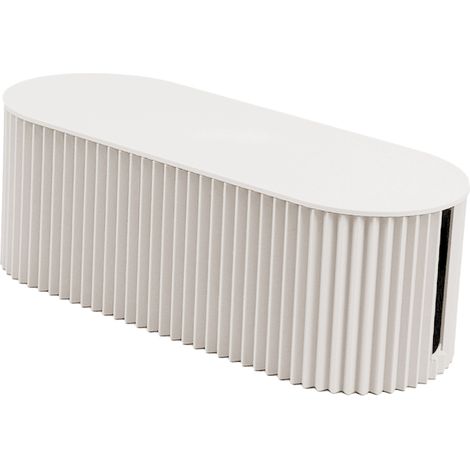 P'tit boîtier rangement câbles prise nordique, support mural pour routeur WiFi sans fil, organiseur fiche électrique blanc petite taille (1/5)