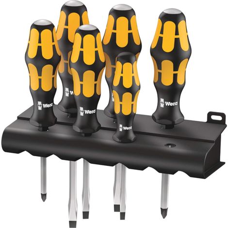 Wera 05018282001 Screwdriver set Kraftform Wera - Chiseldriver and rack, 6 pieces