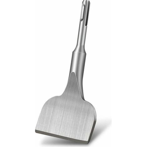 Burin Carrelage,Burin [165x75 mm] Courbure à 25°, Burin Plat Carrelage, Burin à Carrelage Professionnel pour Les Marteaux à Percussion et Marteau électrique (1/5)