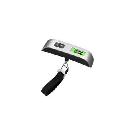 Pèse-bagages numérique 50kg – Lecture température – Écran LCD rétroéclairé – Précision haute – Idéal pour valises et voyages (1/4)