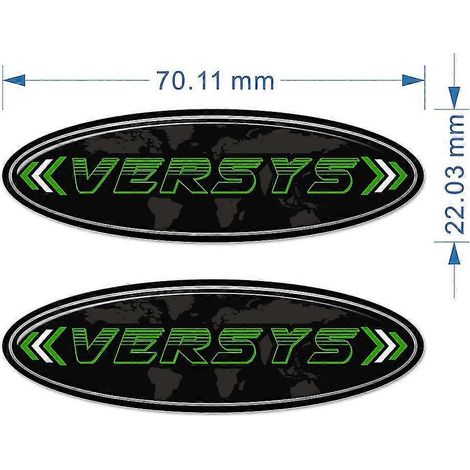 Pour Kawasaki Versys 300 400 650 1000 Versys-x 250 : Kit de protection de réservoir, pare-brise, protection de genoux, autocollants, déflecteur de vent (2 pièces) - VERSYS (1/5)