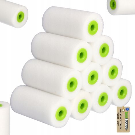 RODILLO DE ESPONJA DE 70 mm PARA PINTURAS AL 脫LEO, MUEBLES Y AZULEJOS (10 UNIDADES) (1/5)