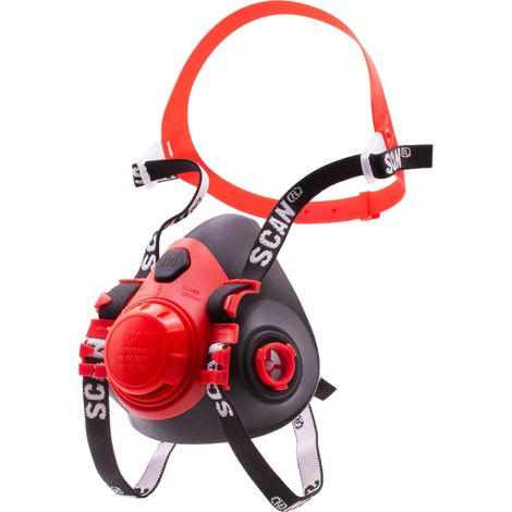 Scan SM7501 Twin Half Mask Respirator No Filters SCAPPERESPMO